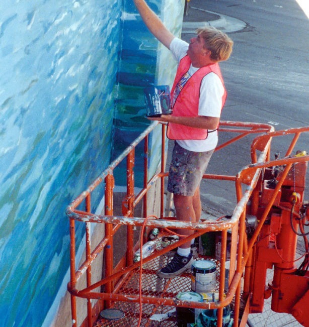 Outdoor mural | Hand painted outdoor graphics in Concord, CA
